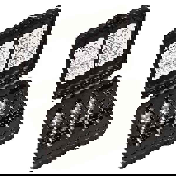 Industrial Hole Saw Kit: 4 Pc, 7/8 to 1-3/8